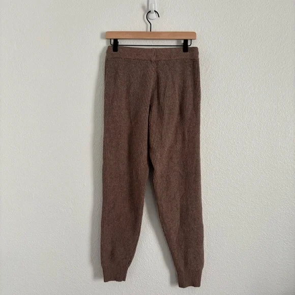 Haven Well Within Women's Size Small Brown Organic Cotton Blend Ribbed Joggers - Picture 6 of 7
